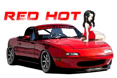 Red Hot Miata MX5 T-shirt