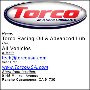 Torco Racing Oil