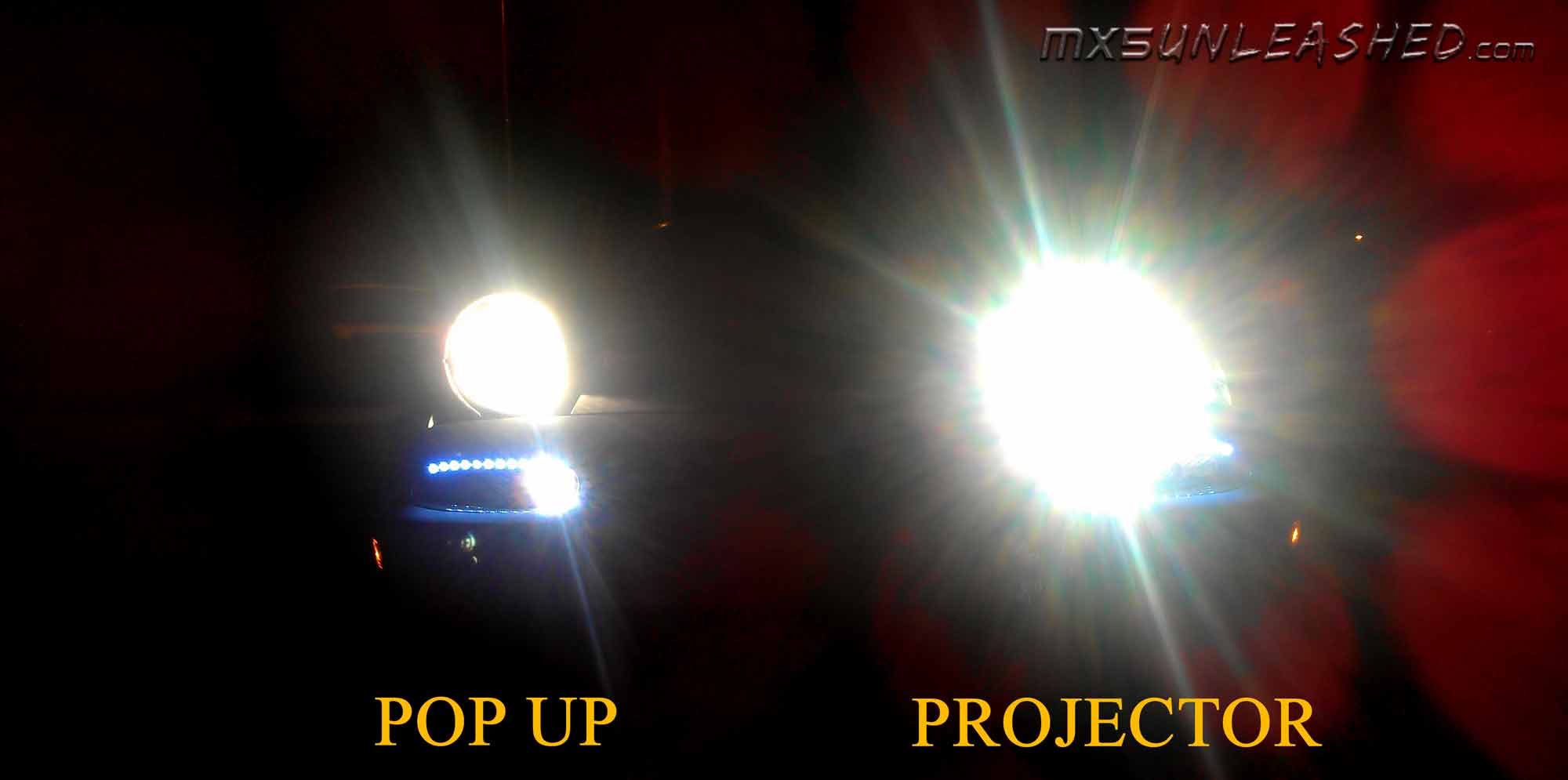 Miata Projector headlights conversion