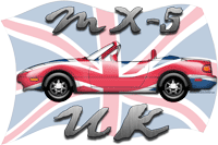 mx5 Miata UK union jack T-shirt